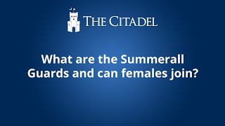 What are the Summerall Guards and can females join [upl. by Ahsiken898]