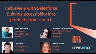 Inclusively with Salesforce Building accessibility into products from scratch [upl. by Airom]