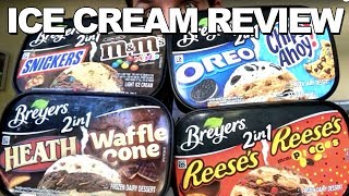 Ice Cream Review Breyers 2 In 1 Flavors [upl. by Aihsiek301]