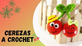 🇪🇸Cómo Crochet una CerezaAmigurumi Cereza TutorialCereza A GanchilloAmigurumi Crochet Fruta [upl. by Korman]