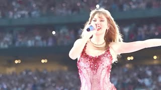 Taylor Swift Stuns Crowd in Scotland with Travis Kelces Diamond Necklace taylorswift traviskelce [upl. by Furlani]