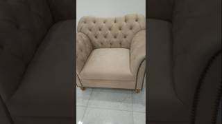 Chesterfield sofa Restorationyoutubeshorts furnituredesign couchrestoration velvetsofa [upl. by Maurey]