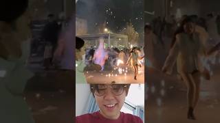 fireworks light sewage pipe on fire science shorts cow [upl. by Primrosa]