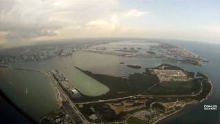 A340 Miami Cockpit Landing  GoPro Cam Test [upl. by Aihsikal]