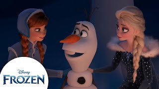 Olaf is Anna and Elsas Holiday Tradition  Frozen [upl. by Peih]