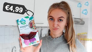 nieuwe producten proeven uit de supermarkt 😯 vegan [upl. by Aisital]