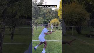 Wimbledon ft UTS in 2048 Cool home made grass tennis court Max Bertimon vs David Lanclas tennis [upl. by Enrol]