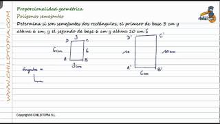 Proporcionalidad geométrica Polígonos semejantes [upl. by Alonzo]