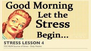 ALevel Psychology AQA Stress  Sources of Stress  Daily Hassles [upl. by Reiter]