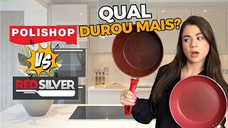 RED SILVER x POLISHOP Qual a melhor PANELA ANTIADERENTE Teste Atualizado APÓS DOIS ANOS DE USO [upl. by Naimaj]