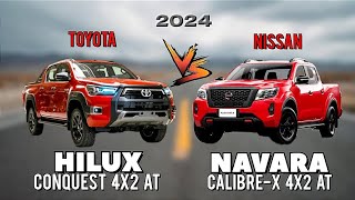 TOYOTA HILUX CONQUEST 4X2 AT vs NISSAN NAVARA CALIBREX 4X2 AT [upl. by Sutsugua]