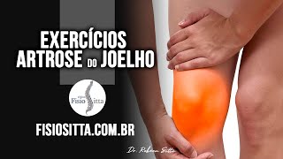 EXERCÍCIOS ARTROSE do JOELHO DESGASTE da CARTILAGEM ARTICULAR Clínica Fisioterapia Dr Robson Sitta [upl. by Hainahpez]