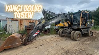 Bungungi videoda VOLVO EW 145B ko’rib chiqamiz uzbekistan korea rtholdings volvo [upl. by Idorb]