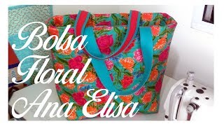 Sacola ou Bolsa de Tecido  A Zipperer lined tote bag [upl. by Libby]