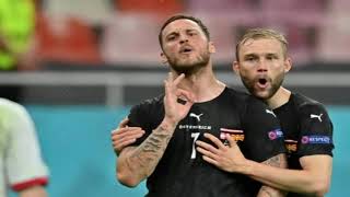 ARNAUTOVIC WILD CELEBRATION AFTER SCORING THE THIRD GOAL FOR AUSTRIA VS NORTH MACEDONIA [upl. by Khalid]