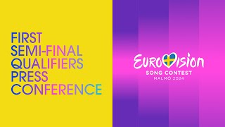 Eurovision Song Contest 2024 First SemiFinal Qualifiers Press Conference [upl. by Isola526]