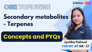 Terpenes  Secondary metabolites Part II csirlifesciences [upl. by Euphemia]