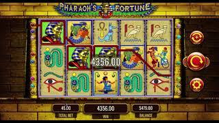 MASSIVE JACKPOT PHARAOHS FORTUNE DOUBLE BONUS WIN [upl. by Yaya]