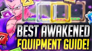 Dragon Ball Legends BEST AWAKENING EQUIPMENT GUIDE ZENKAI RUSH MEDALS FRAGMENTS amp MEMORIES [upl. by Ayalat413]