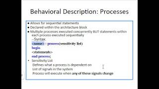 LAB 9vhdl Process statement in VHDL [upl. by Nerrual]