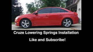 Chevy Cruze  Sonic Lowering Springs Install DIY  BampG Eibach HampR Vogtland [upl. by Aran660]