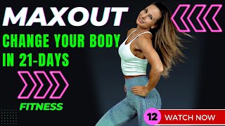 PILATES HIIT Workout with Weights LowImpact HIIT Pilates Abs and Yoga  21Day MAXOUT Challenge [upl. by Aharon]