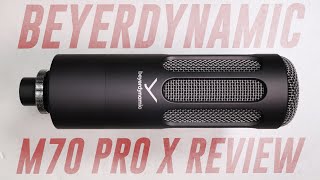 Beyerdynamic M70 Pro X Dynamic Mic Review  Test vs SM7b RE20 Procaster [upl. by Beckerman]