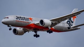 Jetstar 787 Arrival on RUNWAY 09 at Melbourne Airport [upl. by Anitsuga981]