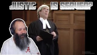 American Reacts to The Two Ronnies Courtroom Quiz [upl. by Damalis]