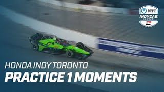 PRACTICE 1 MOMENTS  HONDA INDY TORONTO [upl. by Arbba905]