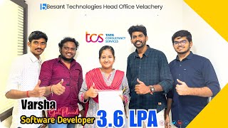 Our student got placed at TCS as a Software Developer with 36 LPA Full stack course in Chennai [upl. by Adlanor]