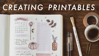 how to design amp create printables [upl. by Novehc]