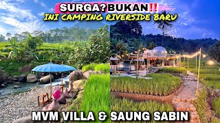 TEMPAT WISATA BARU LANGSUNG VIRAL DI BOGOR  MVM VILLA CAMPING DI PINGGIR SUNGAI [upl. by Atnauq]