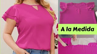 Blusa sin pinzas para todas las tallas fácil de hacer [upl. by Sirahc]