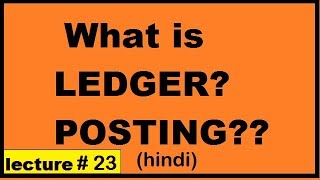 What is ledger What is posting Accounting tutorial for class 11thCBSE ICSE amp state boards [upl. by Aihsenor629]