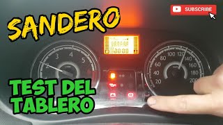 SANDERO  TEST DEL TABLERO [upl. by Scuram]