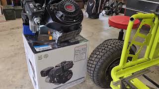 Ryobi RM480e electric mower to gas gocart [upl. by Bashemeth833]