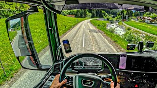 POV Truck driving camion LKW I am going to unload in the mountains at an altitude of 2000 mKuhtai [upl. by Keene110]