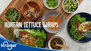 How to Make Korean Lettuce Wraps  Kroger Recipes  Kroger [upl. by Gussman]