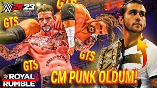 GALK DA Bİ ZİKNATUR ÇEKEK  WWE2k23 Royal Rumble Oynadım Cm Punk Oldum [upl. by Aicenat]