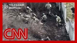 Video shows shooting battle between Ukrainian and Russian forces [upl. by Nilesoy]