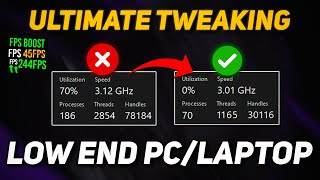 Do This to Get a HUGE FPS Boost on LOW END PC  Optimize Windows 1011 for Gaming 2024 [upl. by Helaine]