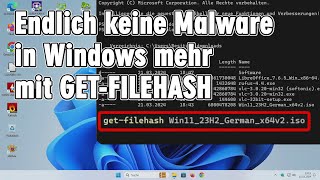 Windows sicherer machen  Downloads einfach mit HASHWerten prüfen [upl. by Mooney837]