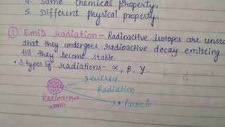 Radioisotopes complete notes with explanation [upl. by Antone244]