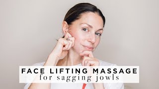 AntiAging Face Lifting Massage For Sagging Jowls Cheeks Look 20 Years Younger Tighten The Skin [upl. by Aititel18]