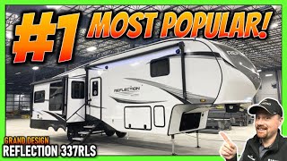 The MOST Popular Triple Slide Couples Model 2023 Grand Design Reflection 337RLS Fifth Wheel RV [upl. by Fineberg734]