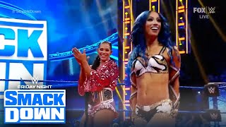 Sasha Banks returns to SmackDown  FRIDAY NIGHT SMACKDOWN  WWE ON FOX [upl. by Anikehs]