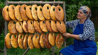 Rustic Kaak Bread  Wood Oven Baking at its Finest [upl. by Tiphani]