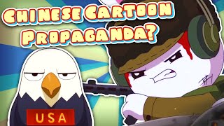 What the HELL is Year Hare Affair Chinas UNHINGED Propaganda Cartoon [upl. by Ydnamron]