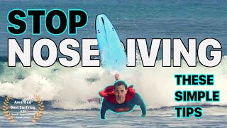 Longboard surfing  Beginners  3 things that I wish I knew when I started to prevent Nose Diving [upl. by Nattirb20]